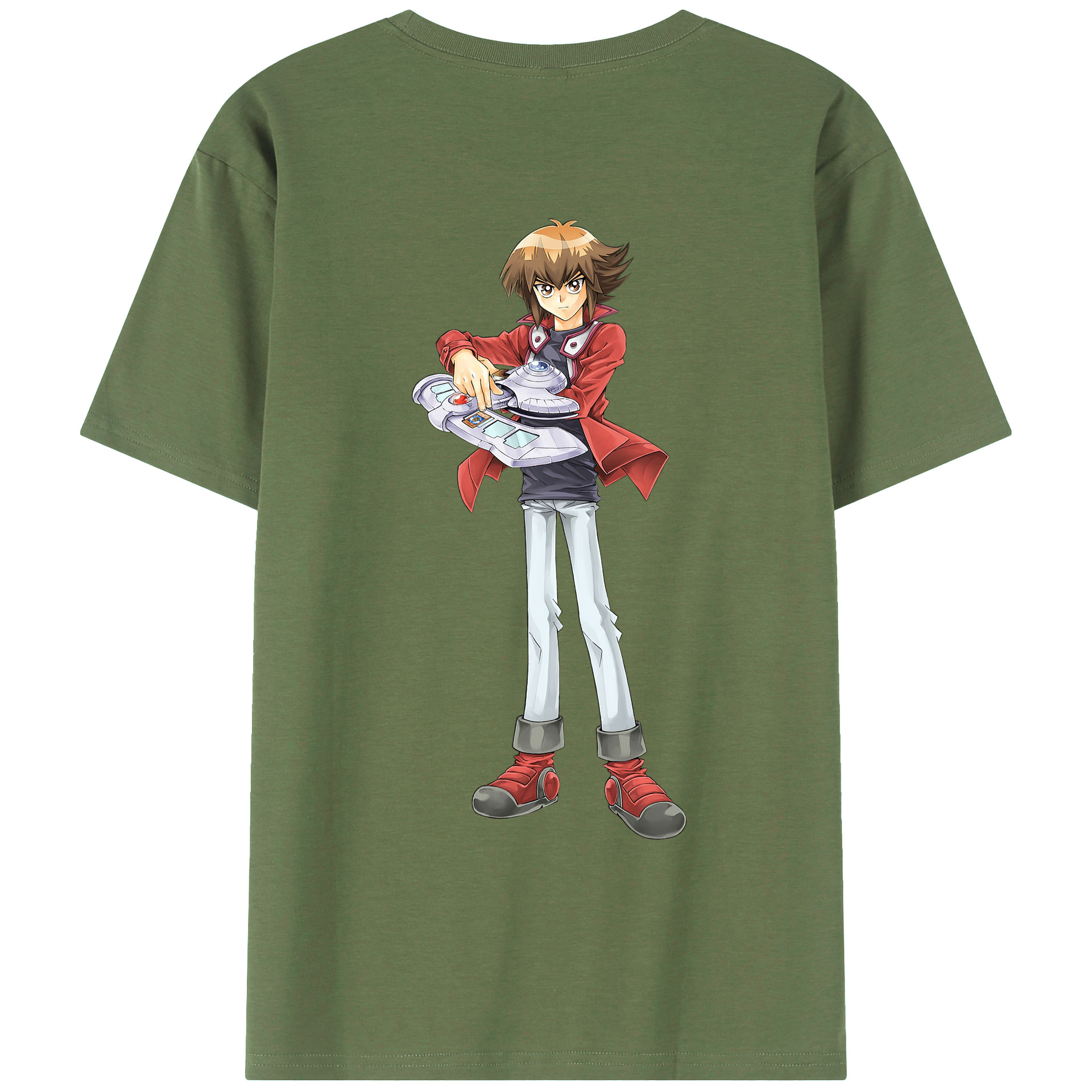 （画像用） 遊☆戯☆王 Yu-Gi-Oh! 綿100％ メンズ半袖Tシャツ（バックプリント） 通気性